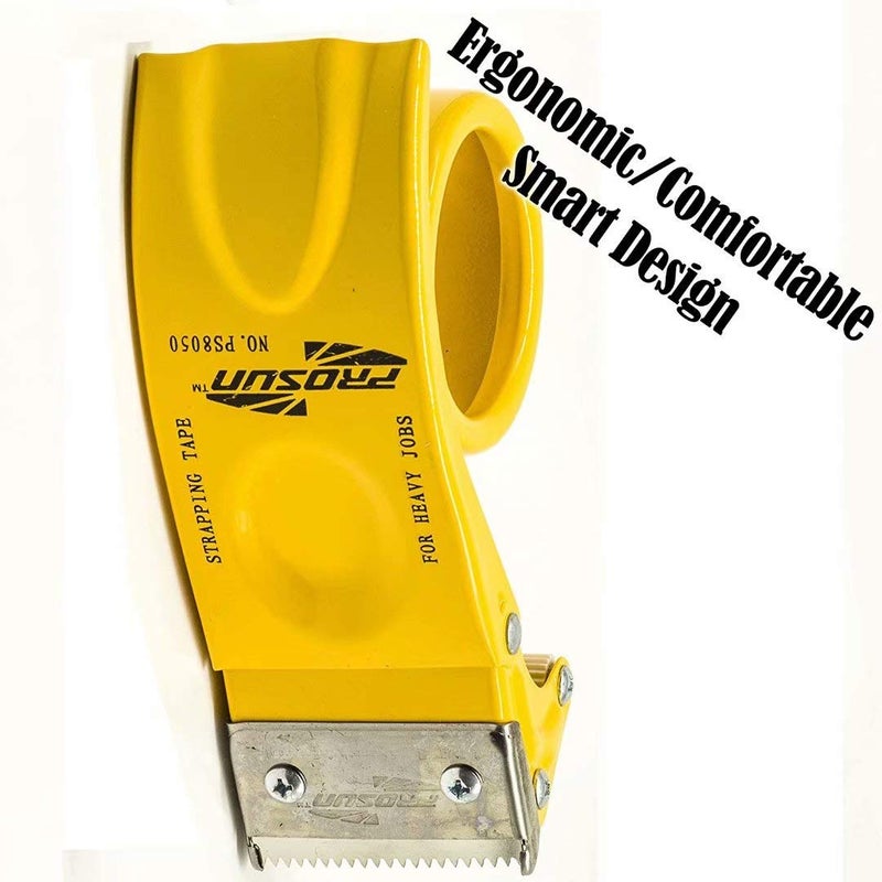 PROSUN Metal Handheld 2 Inch Tape Gun Dispenser Packing Packaging Sealing Cutter White - Image 2